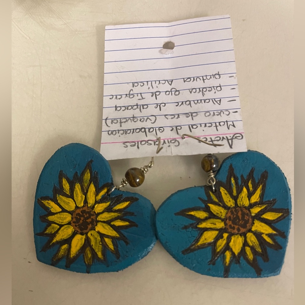 handcrafted Real Leather artisan earrings